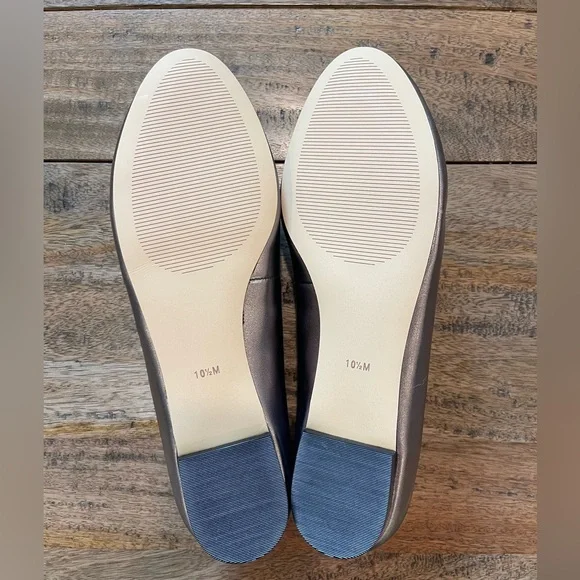 NWOT Talbots Gunmetal Leather Loafers for Women. Size 10.5 - Picture 3 of 3